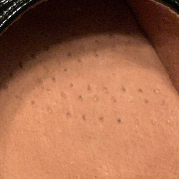 Clarks Black Embossed Croc Kitty Heeled Pumps, Comfortable Breathable Insole. 8M - Picture 7 of 8